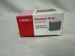 DSC Electronic Alarm Siren SD – 15W-ULF ~ 15 Watt Dual Tone Surface Mount NIB