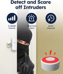 Smart Home WiFi Door Alarm System, Wireless DIY Security Kit