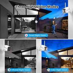 JENNOV 10CH 5MP Outdoor Wireless Security Camera System WIFI CCTV Audio NVR Kit