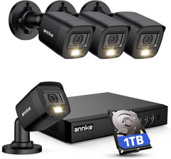 8CH H.65+ 3K Lite Wired Security Camera System with AI Human/Vehicle Detection,