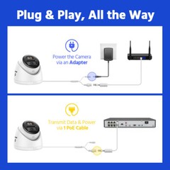 ANNKE 4K 8MP PoE IP Security Camera Two Way Audio Color Night Vision AI CT800