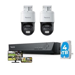 Reolink 8MP Dual-Lens 24/7 PoE Security Camera System 16CH 4TB NVR TrackMix PoE