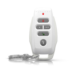 Paradox REM25 433 MHz White Two-way Wireless Remote Control Genuine