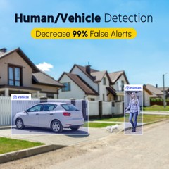 ANNKE 8CH DVR 4PC 2MP EXIR Security Camera System AI Human Detection IP67 H.265+