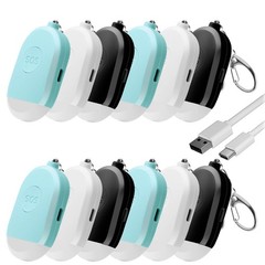 Personal Safety Alarm for Women, 12 Pack 140DB Self Defense Keychain Alarm wi…