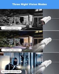 JENNOV 8MP PoE IP Security Cameras Outdoor 4K Metal Camera IP66 for ONVIF NVR