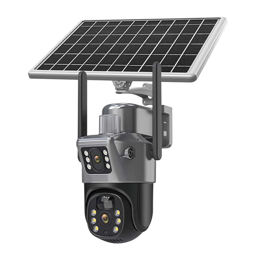 WIFI 8MP Wireless Solar Camera CCTV color Night Vision Security Surveillance