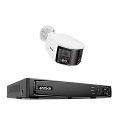 ANNKE 16CH NVR 4K 180° Dual Lens Color POE Security Camera System Two Way Audio