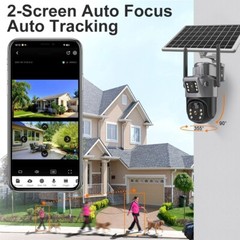 WIFI 8MP Wireless Solar Camera CCTV color Night Vision Security Surveillance