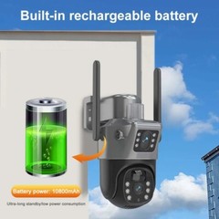 WIFI 8MP Wireless Solar Camera CCTV color Night Vision Security Surveillance