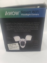 AWOW Smart WiFi Floodlight Camera, Android/iOS, 2500 Lumens (E97A)