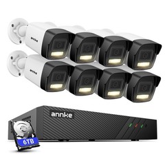 ANNKE 8CH 8MP NVR 3K POE Audio Security Camera System Outdoor Color Night Vision