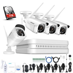 ANNKE HD 1080P Wireless Security IP Camera System 8CH NVR 2MP Video IR Night 1TB