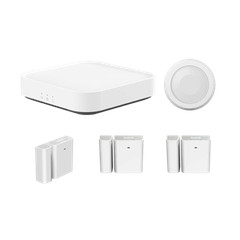 Yi Kami Smart Security Base Station w/ 3 x Wireless Door Sensors 1 Motion Sensor