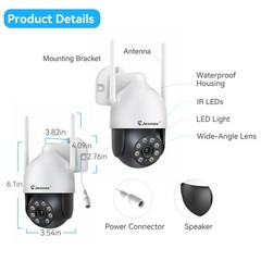Wireless Surveillance Camera System Night Vision Plug-in Camera 10CH 5MP Record