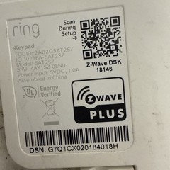 Ring Z Wave Plus Wireless Indoor Alarm Security System Base, Keypad + Ring Chime