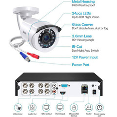 8-Channel H. 265+ 3K-Lite DVR Home Security System with 4 Wired 1080P Full HD Ou
