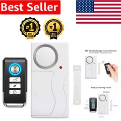 Battery-Powered Security Alarm for Doors & Windows – 105dB Loud Alert System