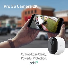Arlo Pro 5S VMC4060P Single Cam, White – Certified Refurbished
