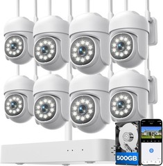 10CH 2MP Wireless IP Security Camera System Audio Record CCTV Color Night Vision