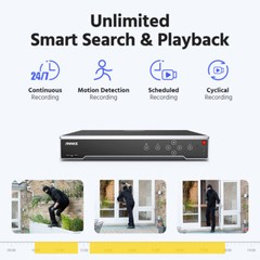 ANNKE 16CH 5MP Lite 5IN1 DVR Security Video Recorder Human Motion Alarm H.265+