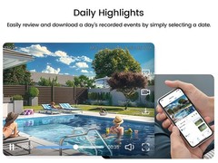 AOSU 5MP Solar Security Cameras Outdoor Wireless,Home Security System 4-Cam Kit