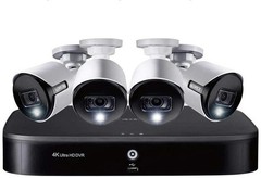 Lorex 4 Channel 4K NVR Security System with 4 Bullet Cameras PoE Night Vision