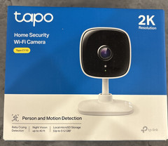 TP-LINK Tapo 2k Indoor Security Wi-Fi Camera, Tapo C110 Night Vision, White