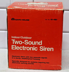 Safe House 49-488F Two Sound Electronic Siren Horn Radio Shack New Boxed WManual