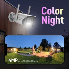 ANNKE 16CH 4MP Dual Lens Color Wireless Security Camera System 2 Way Audio WIFI