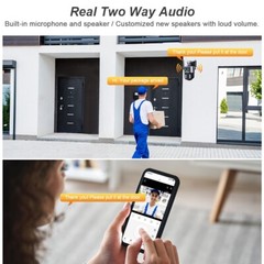 4MP WiFi Surveillance Camera Dual Lens 10X Digital Zoom PTZ OUTDOOR Security