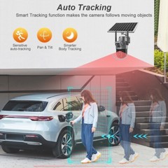 WIFI 8MP Wireless Solar Camera CCTV color Night Vision Security Surveillance