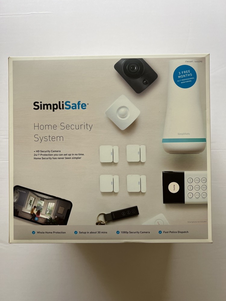 SimpliSafe Home Security System with HD Camera 1444290 10pcs bundle