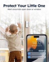 DIY WiFi Door Alarm System – Voice-Controlled & Easy Installation Package