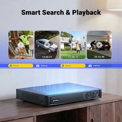 ANNKE 16CH 12MP NVR 5MP POE IP Security Camera System Audio Recording Outdoor AI