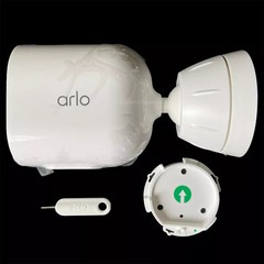 Arlo Pro 4 Wireless Add On 2K Spotlight Security Camera Color Night Vision White