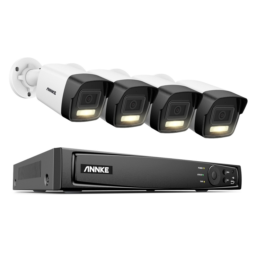 ANNKE 12MP 16CH NVR 3K AI Color Night POE Security Camera System Audio Recording
