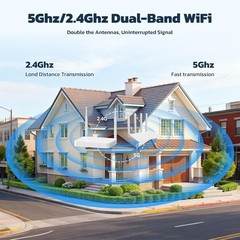 Wireless CCTV IP Security Camera System 10CH 4K WiFi NVR Two-Way Audio Recording