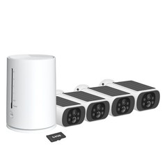 4MP Wireless Security Camera System Solar CCTV Spotlight W/ 64GB SD Card