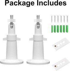 2 Pack Universal Camera Wall Mounts – Adjustable & Waterproof for Arlo & Ring