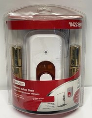 Utilitech Wireless Indoor Siren Z-wave Model TSE07-1 Iris Security System Sealed