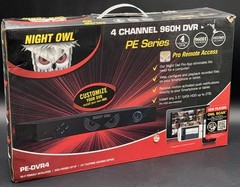 NEW Night Owl 4 Channel DVR Model: PE-DVR4 960H – No Hard drive, Fits Up To 2TB