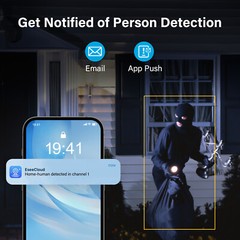 JENNOV 10CH 5MP Outdoor Wireless Security Camera System WIFI CCTV Audio NVRkit