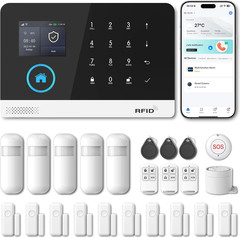 Home Security Systems for House, Wireless Home Security Alarm System, Door/Windo