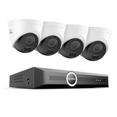 SANNCE 8CH 6MP NVR 3MP AI POE Security Camera System Outdoor Audio Recording IR
