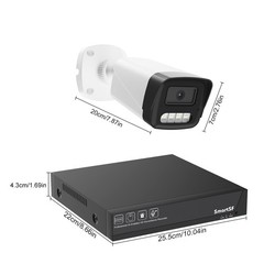 8CH 5MP 3K NVR 5MP Audio POE IP Security Camera System Motion Detection 2TB