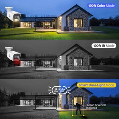 ANNKE 3K POE Security Camera System Two Way Audio 16CH 4K NVR Color Night Vision