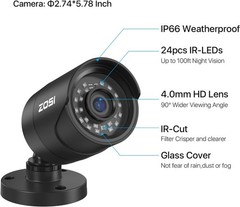 8 Camaras De Seguridad Wifi Exterior 1080P Inalambrica Con Vision Nocturna Video