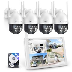 JENNOV 5MP 10CH Wireless IP Security Camera System WiFi 2-Way Audio Recording