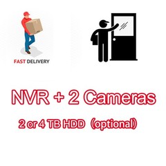 Vikylin 4K 8MP Full Color Security IP Camera Bullet 8CH 8POE NVR Systems Kit Lot